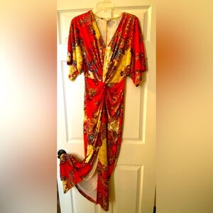 Venus Twist Front Maxi Dress